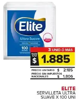 Carrefour Maxi Elite servilleta ultra suave oferta