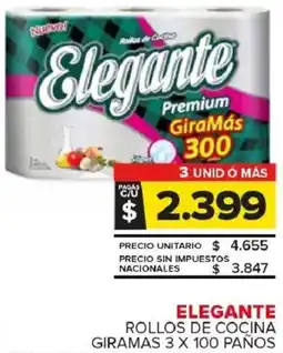 Carrefour Maxi Elegante rollos de cocina giramas oferta