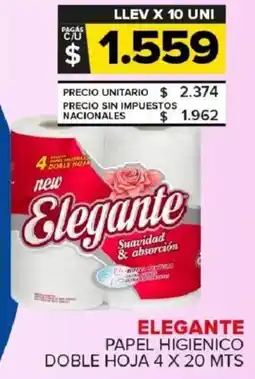 Carrefour Maxi Elegante papel higienico doble hoja oferta