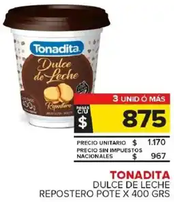 Carrefour Maxi Tonadita dulce de leche repostero pote oferta