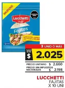 Carrefour Maxi Lucchetti fajitas oferta