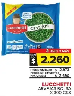 Carrefour Maxi Lucchetti arvejas bolsa oferta