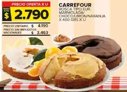 Carrefour Maxi Carrefour rosca tipo eur. marmolada/ choco/limon/naranja oferta