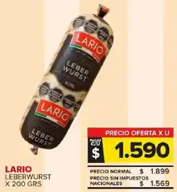 Carrefour Maxi Lario leberwurst oferta