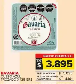 Carrefour Maxi Bavaria queso azul trozado oferta
