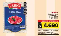 Carrefour Maxi Lario bondiola feteada oferta