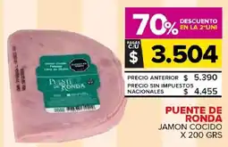 Carrefour Maxi Puente de ronda jamon cocido oferta