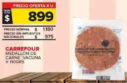 Carrefour Maxi Carrefour medallon de carne vacuna oferta