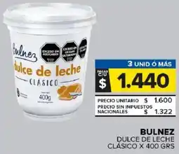 Carrefour Maxi Bulnez dulce de leche clásico oferta