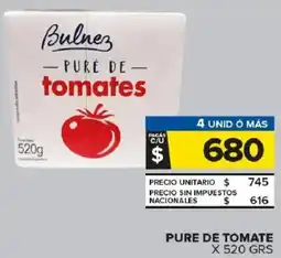 Carrefour Maxi Bulnez pure de tomate oferta