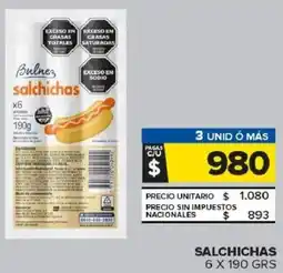 Carrefour Maxi Bulnez salchichas oferta