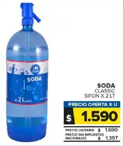 Carrefour Maxi Soda classic sifon oferta