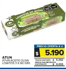 Carrefour Maxi Atun aceite oliva lomitos oferta