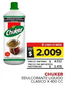 Carrefour Maxi Chuker edulcorante liquido clasico oferta