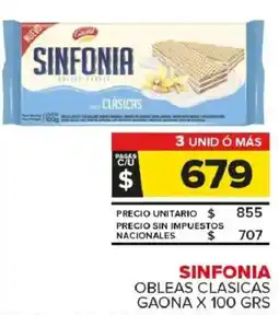 Carrefour Maxi Sinfonia obleas clasicas gaona oferta