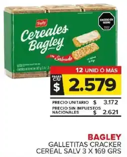 Carrefour Maxi Bagley galletitas cracker cereal salv oferta