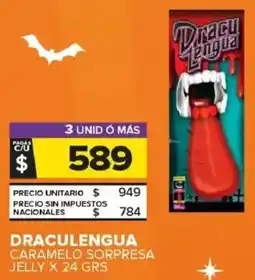 Carrefour Maxi Draculengua caramelo sorpresa jelly oferta