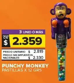 Carrefour Maxi Punchy monkey pastillas oferta