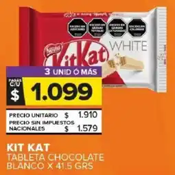Carrefour Maxi Kit kat tableta chocolate blanco oferta