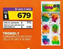 Carrefour Maxi Trembly caramelos bichos jelly oferta