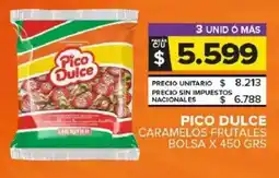 Carrefour Maxi Pico dulce caramelos frutales bolsa oferta