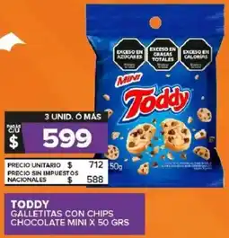 Carrefour Maxi Toddy galletitas con chips chocolate mini oferta