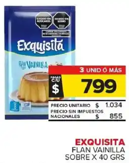 Carrefour Maxi Exquisita flan vainilla sobre oferta