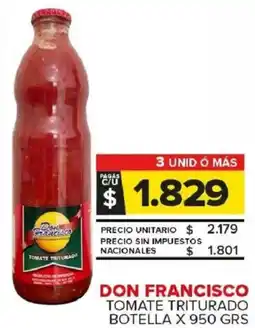 Carrefour Maxi Don francisco tomate triturado botella oferta