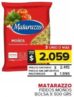 Carrefour Maxi Matarazzo fideos moños bolsa oferta