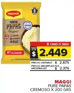 Carrefour Maxi Maggi pure papas cremoso oferta