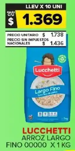 Carrefour Maxi Lucchetti arroz largo fino 00000 oferta