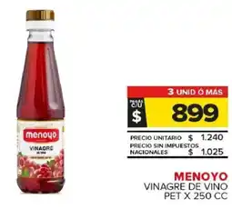 Carrefour Maxi Menoyo vinagre de vino pet oferta
