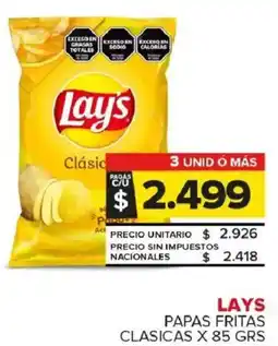 Carrefour Maxi Lays papas fritas clasicas oferta