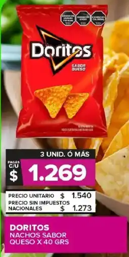Carrefour Maxi Doritos nachos sabor queso oferta