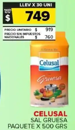 Carrefour Maxi Celusal sal gruesa paquete oferta