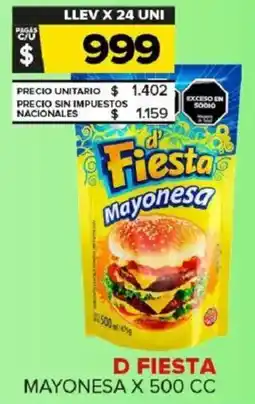 Carrefour Maxi D fiesta mayonesa oferta