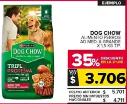 Carrefour Maxi Dog chow alimento perros ad med. & grande oferta