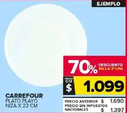 Carrefour Maxi Carrefour plato playo niza oferta