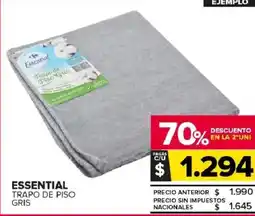 Carrefour Maxi Essential trapo de piso gris oferta