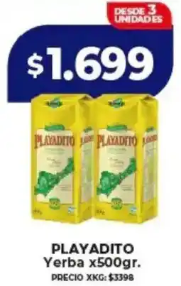 Supermayorista Vital Playadito yerba oferta