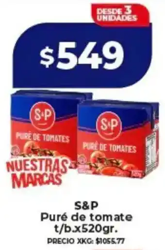 S&P puré de tomate t/b.