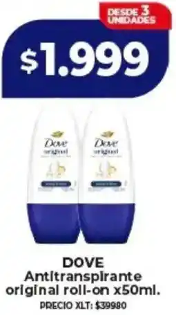 Supermayorista Vital DOVE Antitranspirante original roll-on oferta