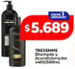 Supermayorista Vital Tresemme shampoo y acondicionador oferta