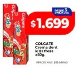 Supermayorista Vital Colgate crema dent kids fresa oferta