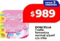 Supermayorista Vital Doncella toalla femenina normal s/perf c/a oferta