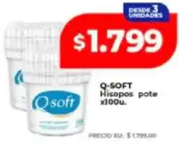 Supermayorista Vital Q-soft hisopos pote oferta