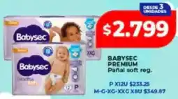 Supermayorista Vital Babysec premium pañal soft reg. oferta