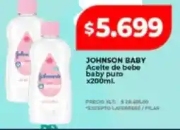 Supermayorista Vital JOHNSON BABY Aceite de bebe baby puro oferta