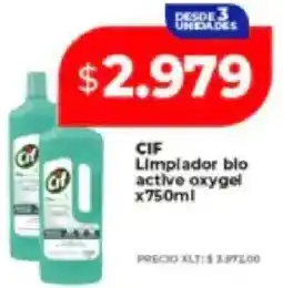 Supermayorista Vital Cif limpiador blo active oxygel oferta