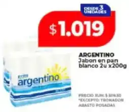 Supermayorista Vital Argentino jabon en pan blanco oferta